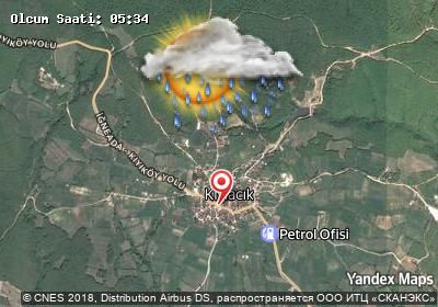 Kışlacık bugünkü hava durumu haritası