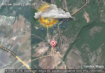 Okçular bugünkü hava durumu haritası