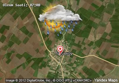 Topçuköy bugünkü hava durumu haritası