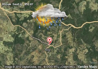 Algı bugünkü hava durumu haritası