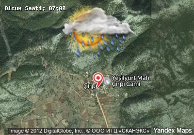 Çırpı bugünkü hava durumu haritası