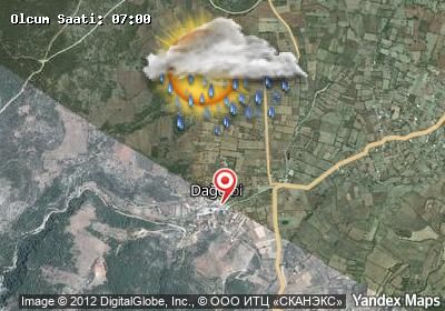 Dağdibi bugünkü hava durumu haritası