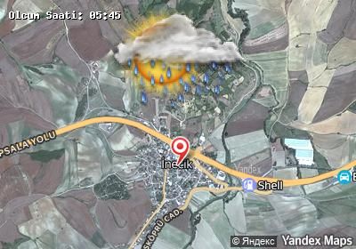 İnecik bugünkü hava durumu haritası