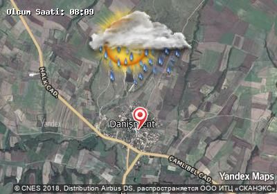 Danişment bugünkü hava durumu haritası