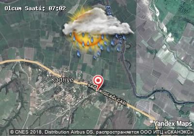 Kadriye bugünkü hava durumu haritası