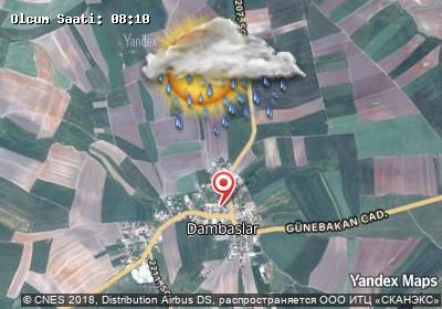 Dambaslar bugünkü hava durumu haritası