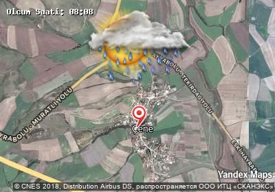 Çene bugünkü hava durumu haritası