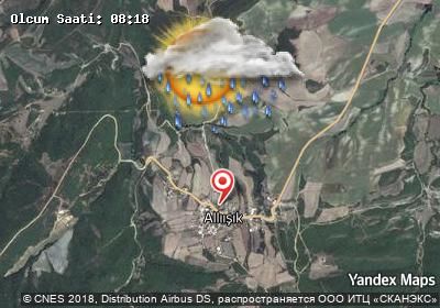 Allıışık bugünkü hava durumu haritası