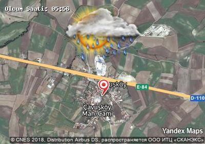 Çavuşköy bugünkü hava durumu haritası