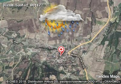 Deveci bugünkü hava durumu haritası