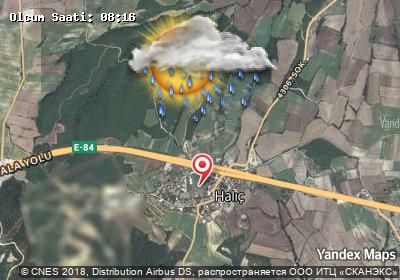 Halıç bugünkü hava durumu haritası