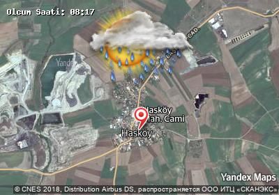 Hasköy bugünkü hava durumu haritası