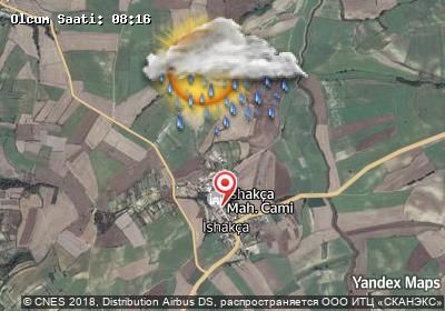 İshakça bugünkü hava durumu haritası