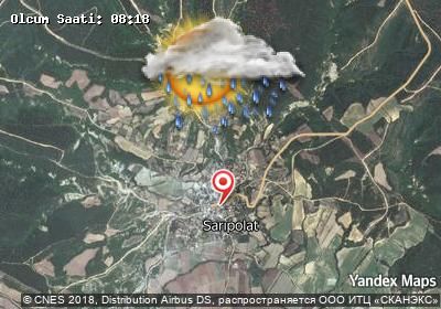 Sarıpolat bugünkü hava durumu haritası