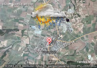 Yaylagöne bugünkü hava durumu haritası