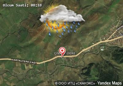 Çınarlıdere bugünkü hava durumu haritası