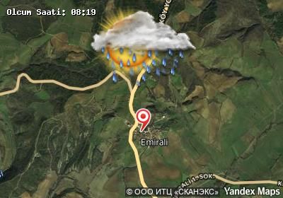 Emirali bugünkü hava durumu haritası