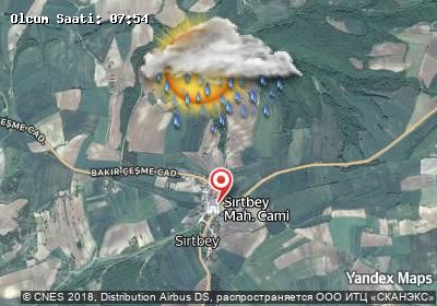 Sırtbey bugünkü hava durumu haritası