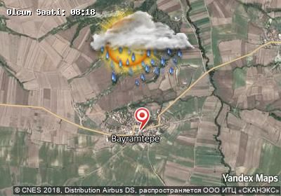 Bayramtepe bugünkü hava durumu haritası