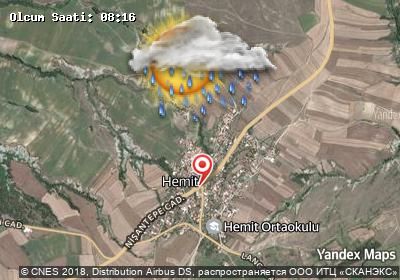 Hemit bugünkü hava durumu haritası