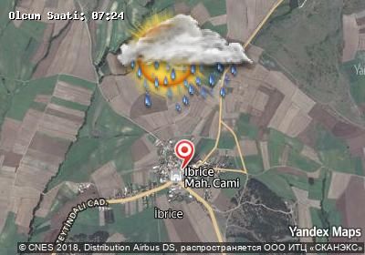 İbrice bugünkü hava durumu haritası