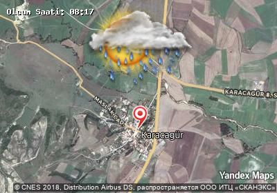 Karacagür bugünkü hava durumu haritası