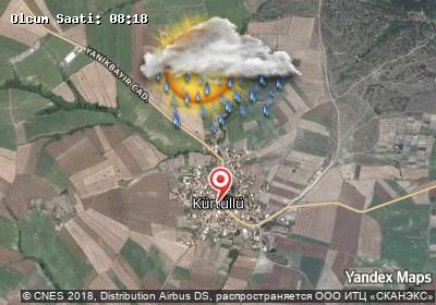Kürtüllü bugünkü hava durumu haritası