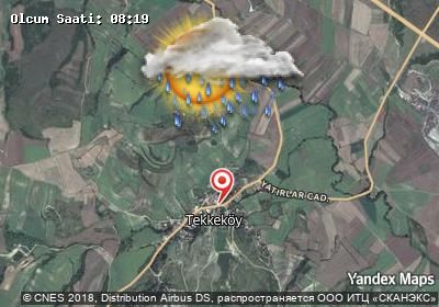 Tekkeköy bugünkü hava durumu haritası