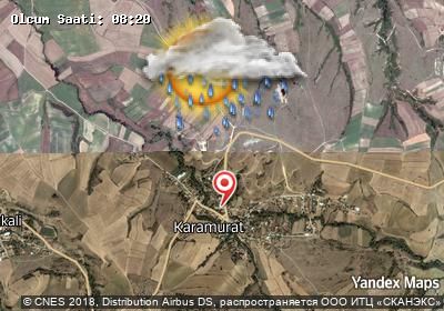 Karamurat bugünkü hava durumu haritası