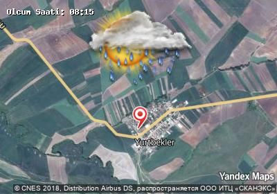 Yurtbekler bugünkü hava durumu haritası