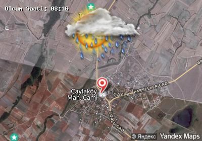 Çayla bugünkü hava durumu haritası