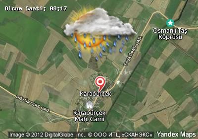 Karabürçek bugünkü hava durumu haritası