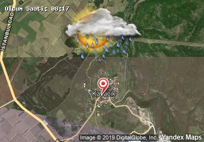 Kavacık bugünkü hava durumu haritası
