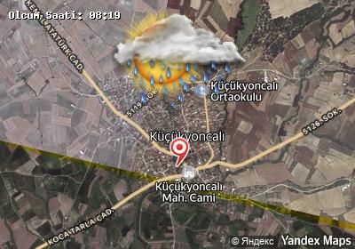 Küçükyoncalı bugünkü hava durumu haritası