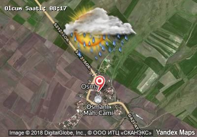 Osmanlı bugünkü hava durumu haritası