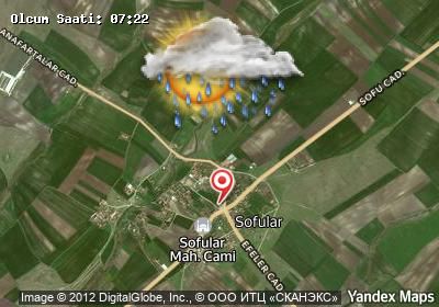 Sofular bugünkü hava durumu haritası