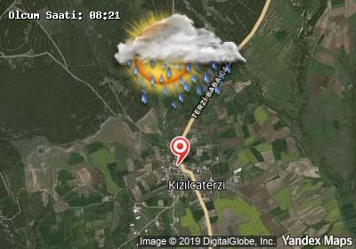 Kızılcaterzi bugünkü hava durumu haritası