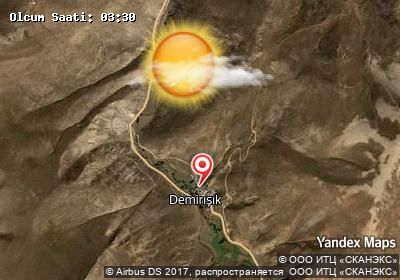 Demirışık bugünkü hava durumu haritası
