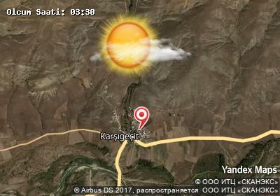 Karşıgeçit bugünkü hava durumu haritası