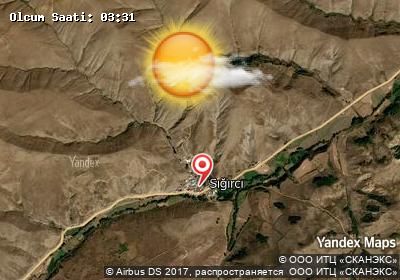 Sığırcı bugünkü hava durumu haritası