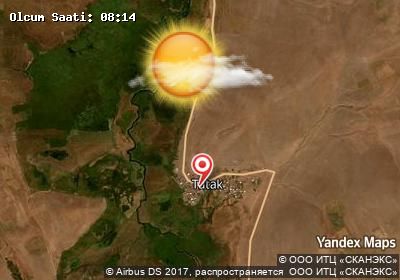 Tutak bugünkü hava durumu haritası