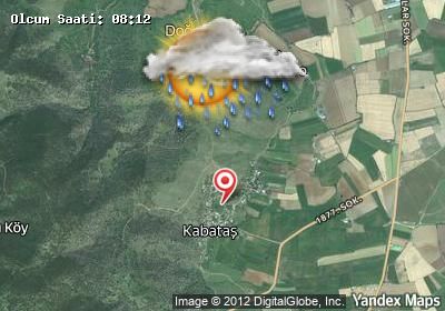 Kabataş bugünkü hava durumu haritası