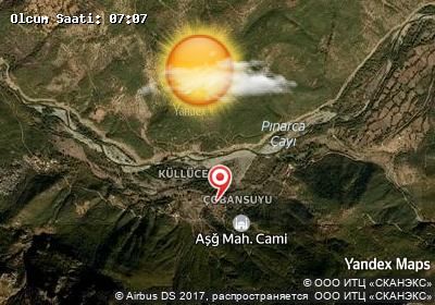 Çobansuyu bugünkü hava durumu haritası