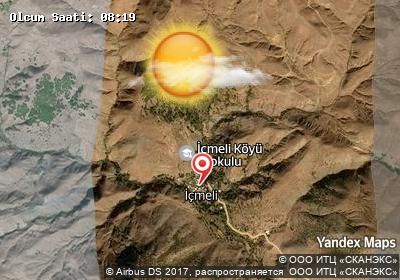 İçmeli bugünkü hava durumu haritası