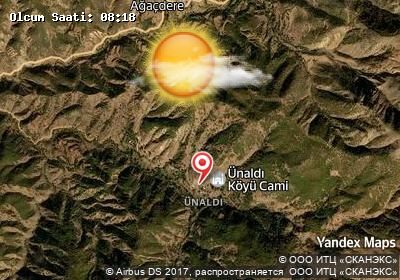 Ünaldı bugünkü hava durumu haritası