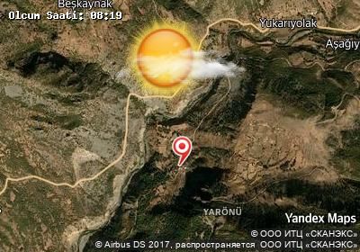 Yarönü bugünkü hava durumu haritası