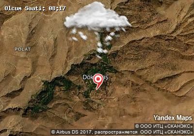 Döküktaş bugünkü hava durumu haritası