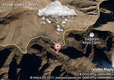 Kayadeler bugünkü hava durumu haritası