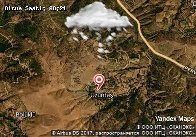Uzuntaş bugünkü hava durumu haritası