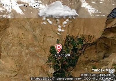 Yukarıçalı bugünkü hava durumu haritası